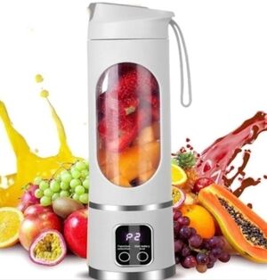 White Portable Personal Blender with Digital Display